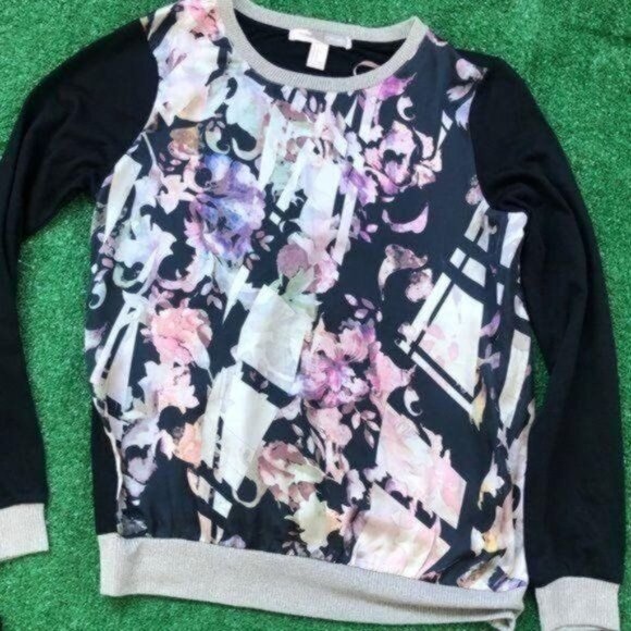 Forever 21 Multicolor  Silky Long Sleeve Top Size S - Picture 5 of 7